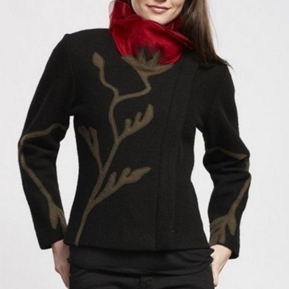 Anthropologie CoVelo felted wool Poppy jacket - Picture 2 of 8